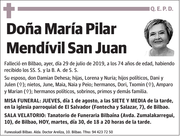 María Pilar Mendívil San Juan