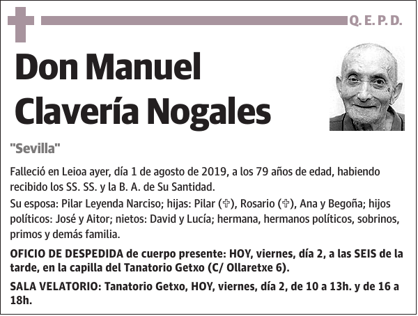 Manuel Clavería Nogales