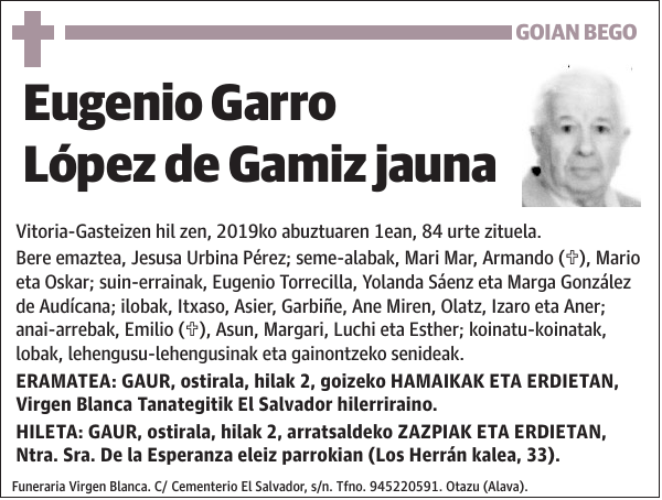 Eugenio Garro López de Gamiz