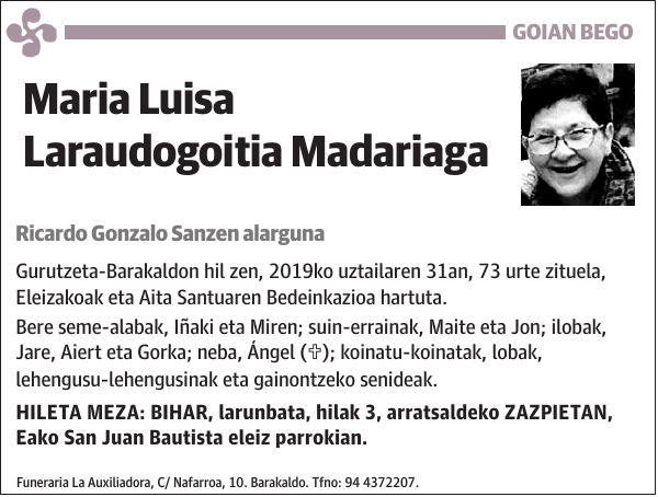 Maria Luisa Laraudogoitia Madariaga