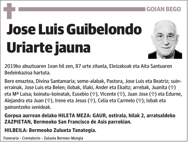 Jose Luis Guibelondo Uriarte