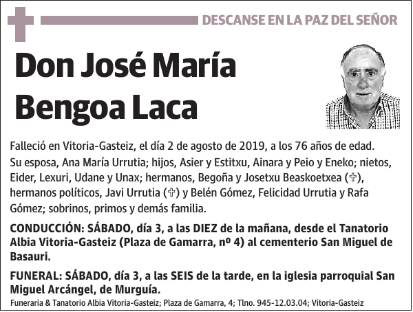 José María Bengoa Laca