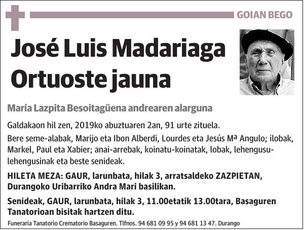 José Luis Madariaga Ortuoste