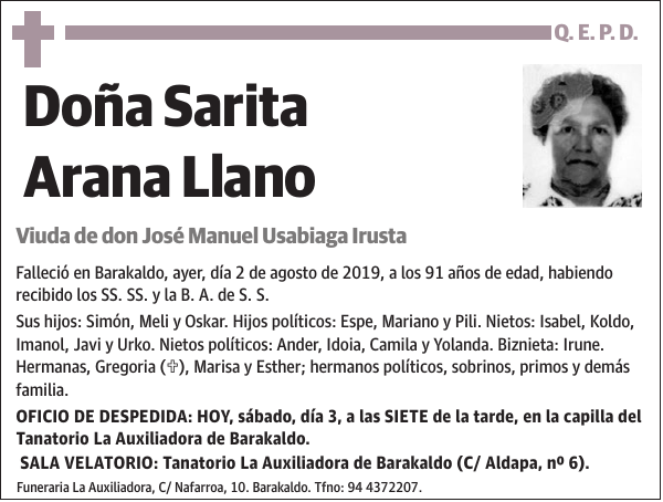 Sarita Arana Llano