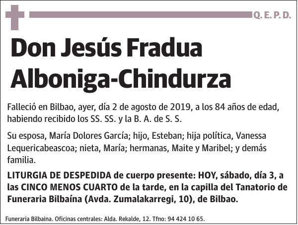 Jesús Fradua Alboniga-Chindurza