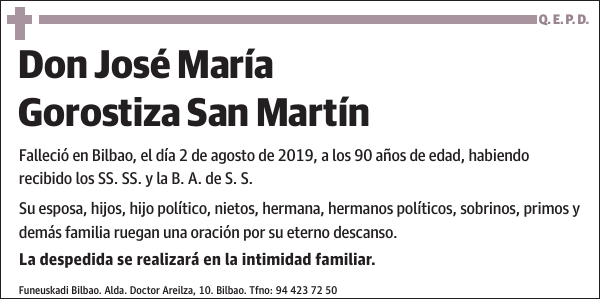 José María Gorostiza San Martín