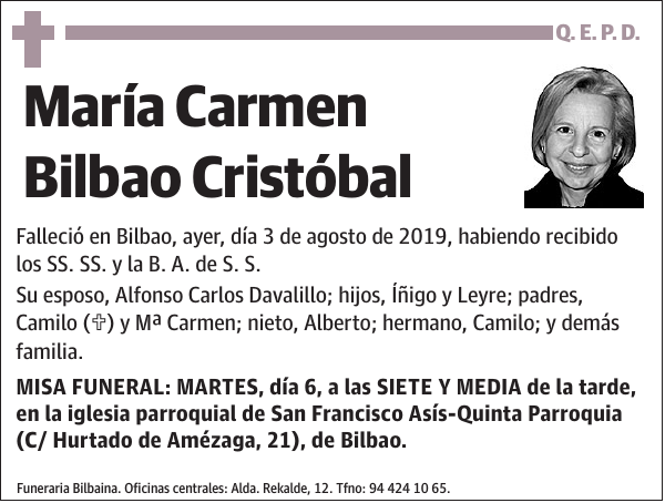 María Carmen Bilbao Cristóbal