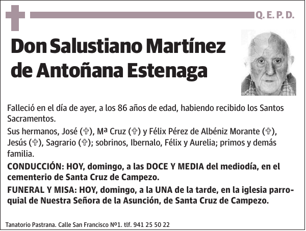 Salustiano Martínez de Antoñana Estenaga