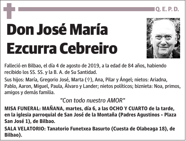 José María Ezcurra Cebreiro