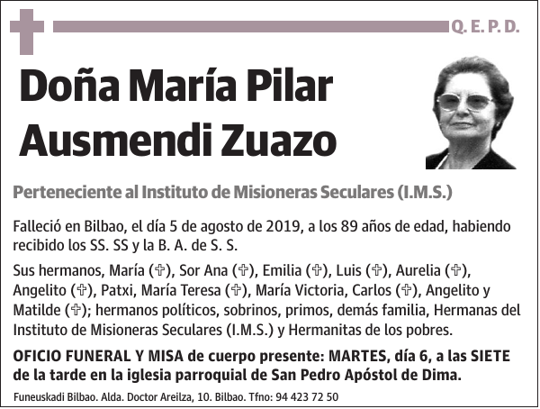 María Pilar Ausmendi Zuazo