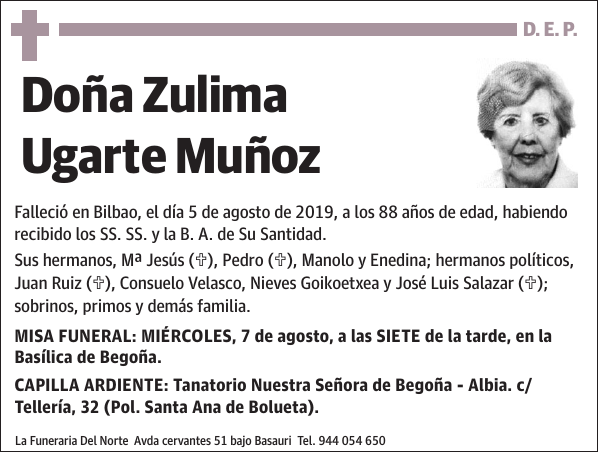 Zulima Ugarte Muñoz