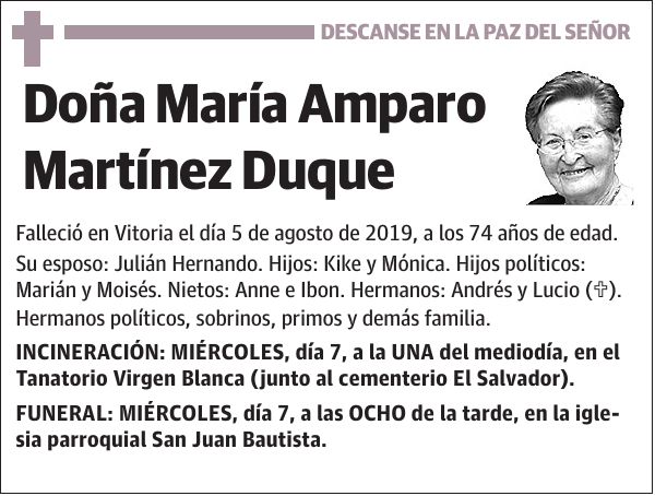 María Amparo Martínez Duque