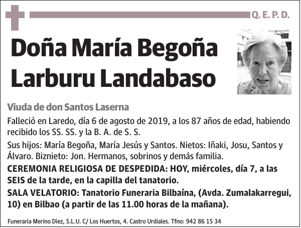 María Begoña Larburu Landabaso