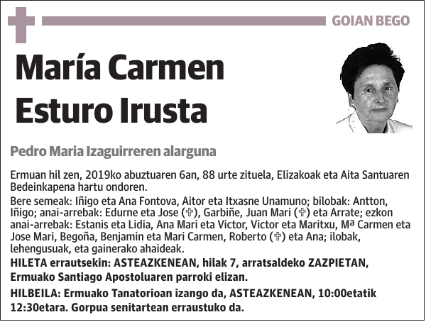 María Carmen Esturo Irusta