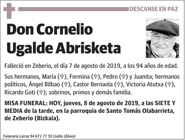 Cornelio Ugalde Abrisketa