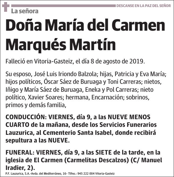 María del Carmen Marqués Martín