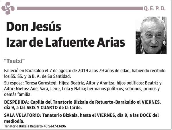 Jesús Izar de Lafuente Arias