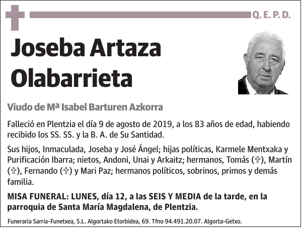 Joseba Artaza Olabarrieta