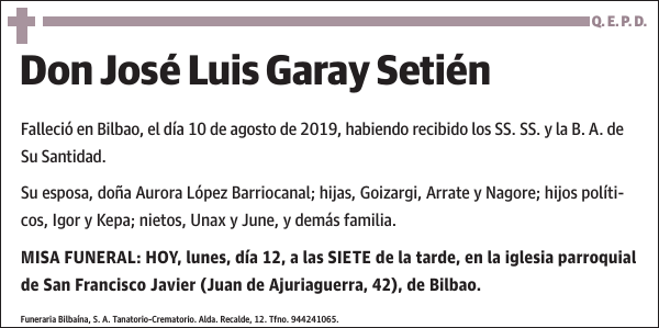 José Luis Garay Setién