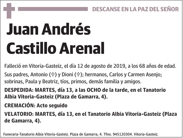 Juan Andrés Castillo Arenal