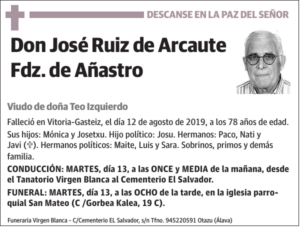 José Ruiz de Arcaute Fdz. de Añastro