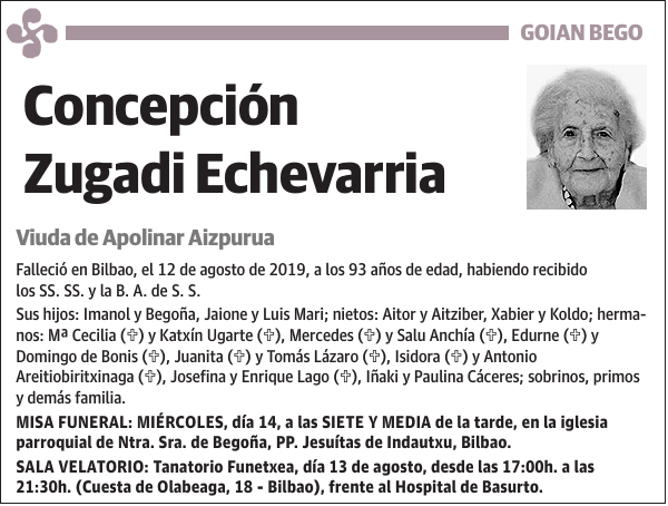 Concepción Zugadi Echevarria