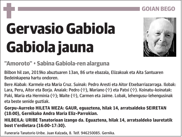 Gervasio Gabiola Gabiola