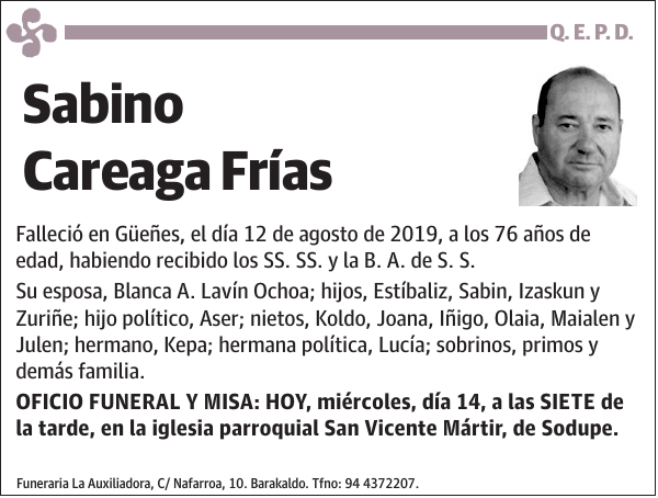 Sabino Careaga Frías