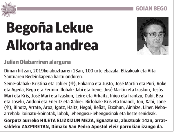 Begoña Lekue Alkorta