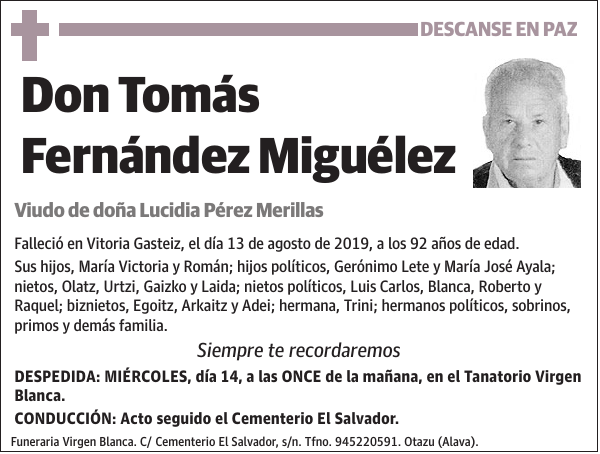 Tomás Fernández Miguélez