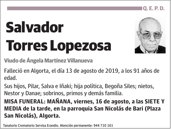 Salvador Torres Lopezosa