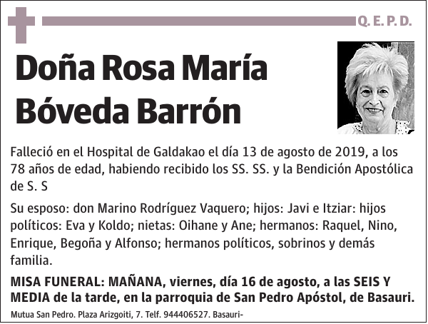 Rosa María Bóveda Barrón