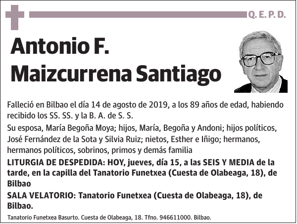 Antonio F. Maizcurrena Santiago