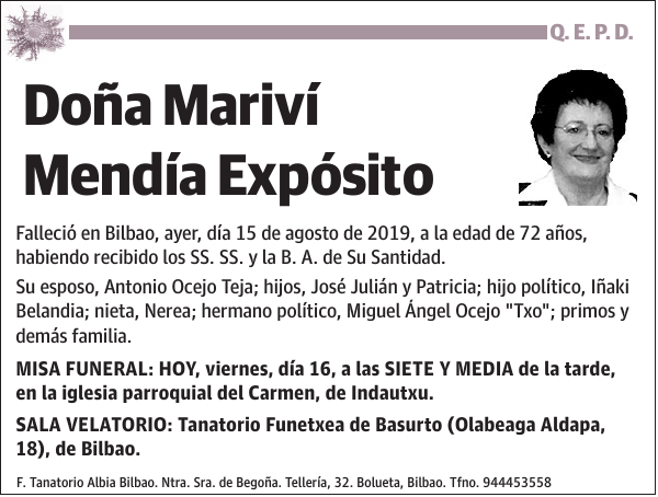 Mariví Mendía Expósito