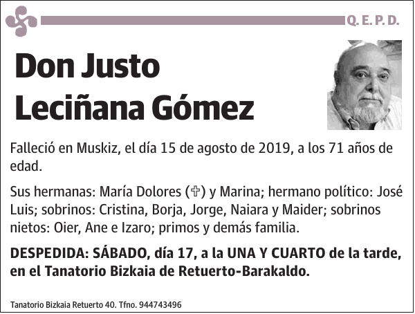 Justo Leciñana Gómez