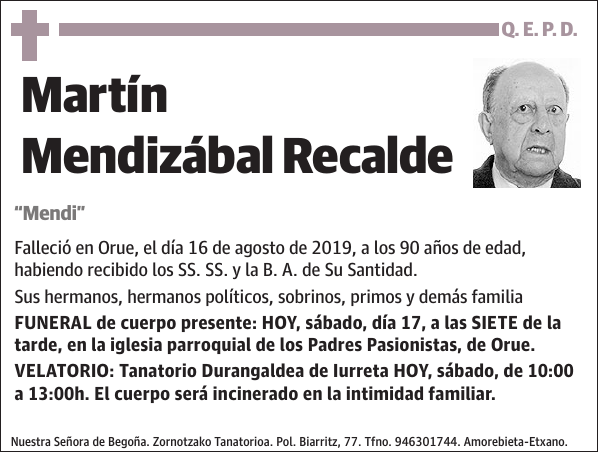 Martín Mendizábal Recalde