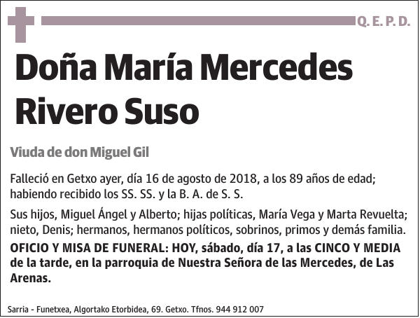 María Mercedes Rivero Suso