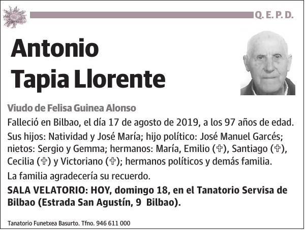 Antonio Tapia Llorente