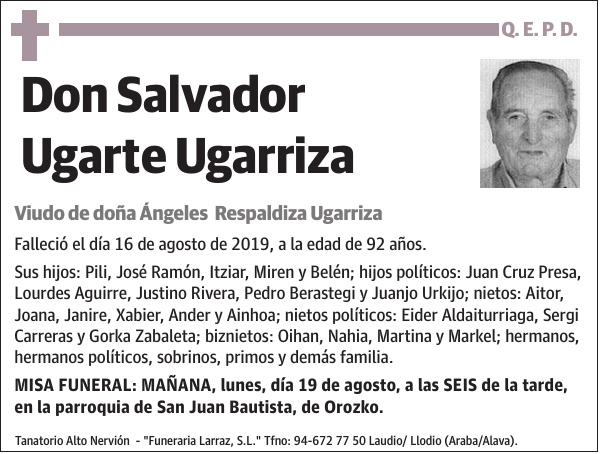 Salvador Ugarte Ugarriza