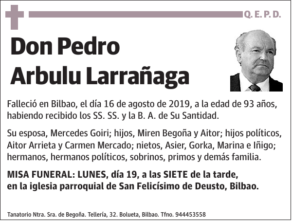 Pedro Arbulu Larrañaga