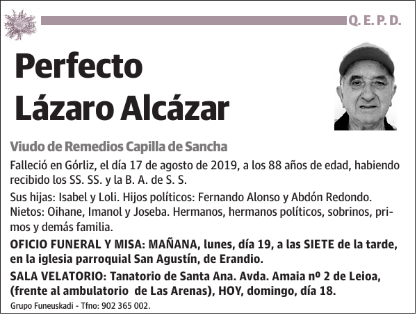 Perfecto Lázaro Alcázar