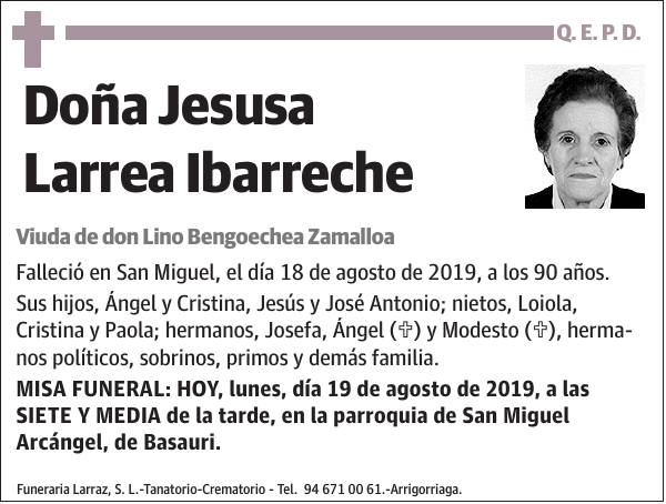 Jesusa Larrea Ibarreche