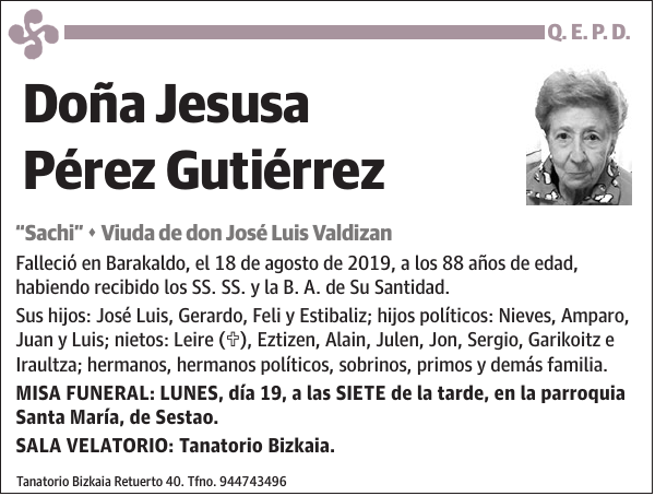 Jesusa Pérez Gutiérrez