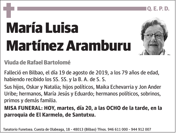 María Luisa Martínez Aramburu