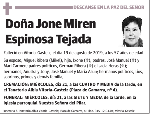 Jone Miren Espinosa Tejada