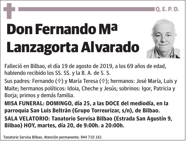 Fernando Mª Lanzagorta Alvarado