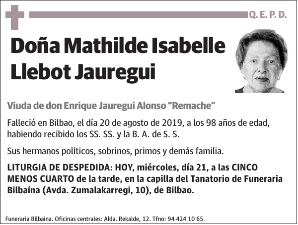 Mathilde Isabelle Llebot Jauregui