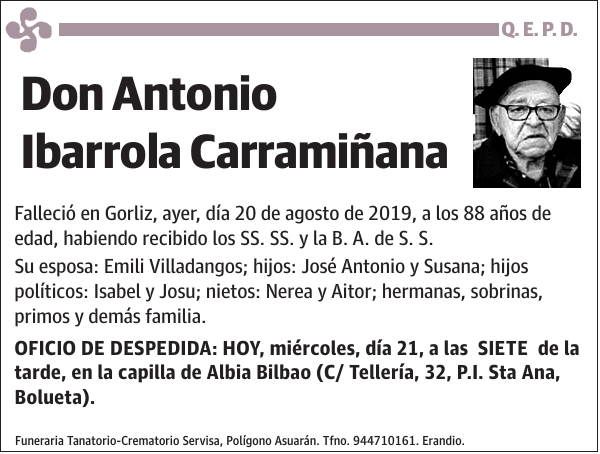 Antonio Ibarrola Carramiñana