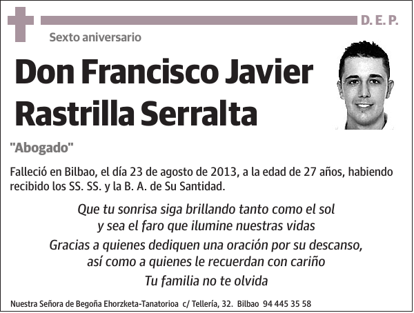 Francisco Javier Rastrilla Serralta