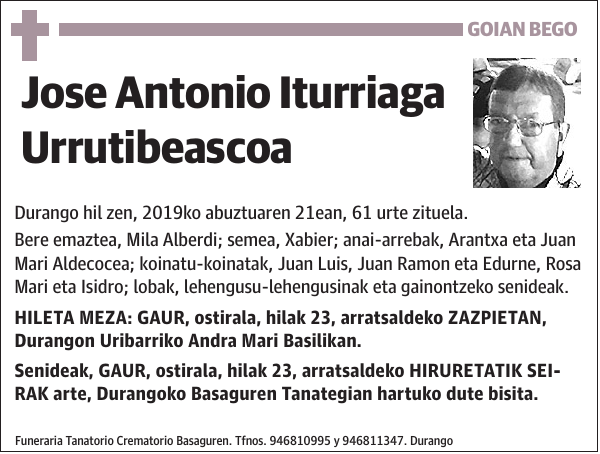 Jose Antonio Iturriaga Urrutibeascoa